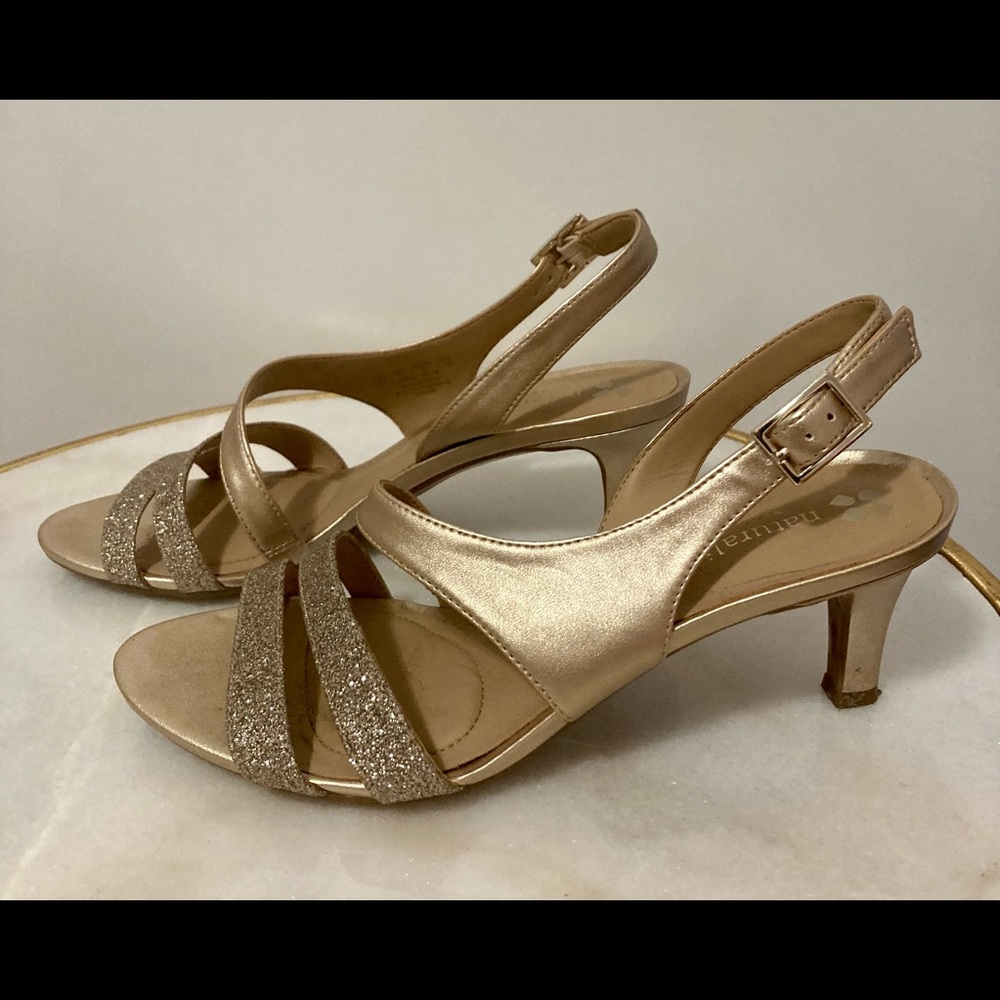 Naturalizer Taimi Gold Dress Sandal